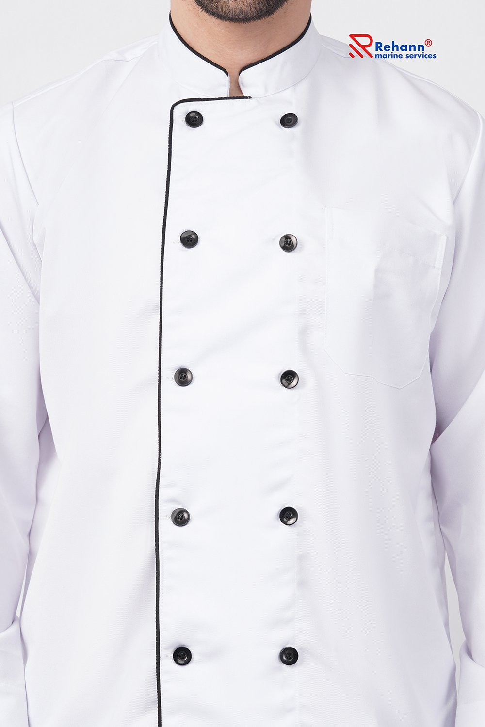 Marine Safety wear online GALLY UNIFORM Set - Cheff Coat + Pant + Cook Cap - Image 5